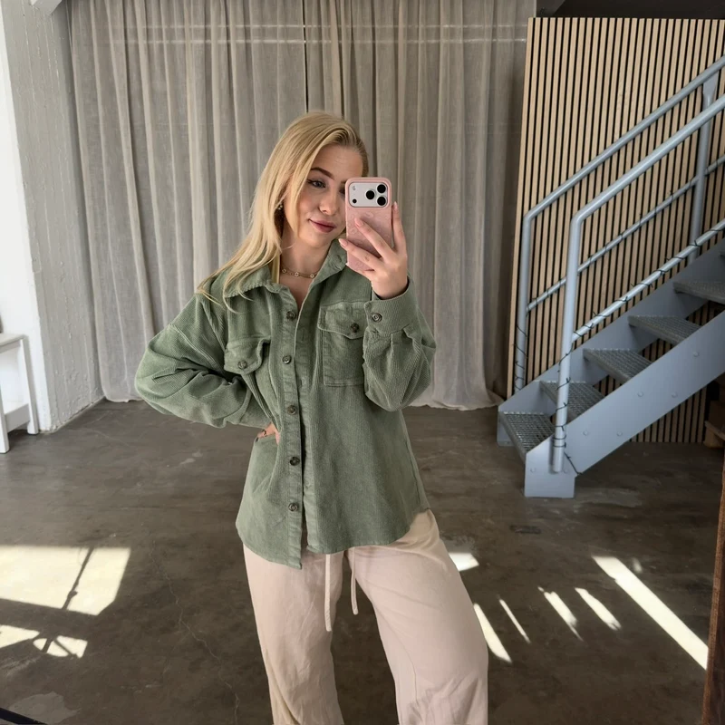 Cord Jacke - Olive
