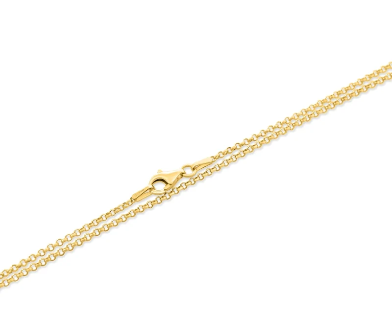 45 cm ERBSENKETTE VERGOLDET 925 Sterling Silber Kette einzelne Halskette Gold