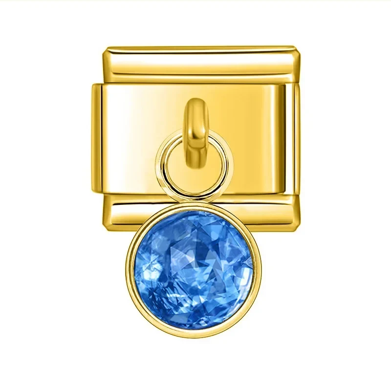 Hängender Stein hellblau