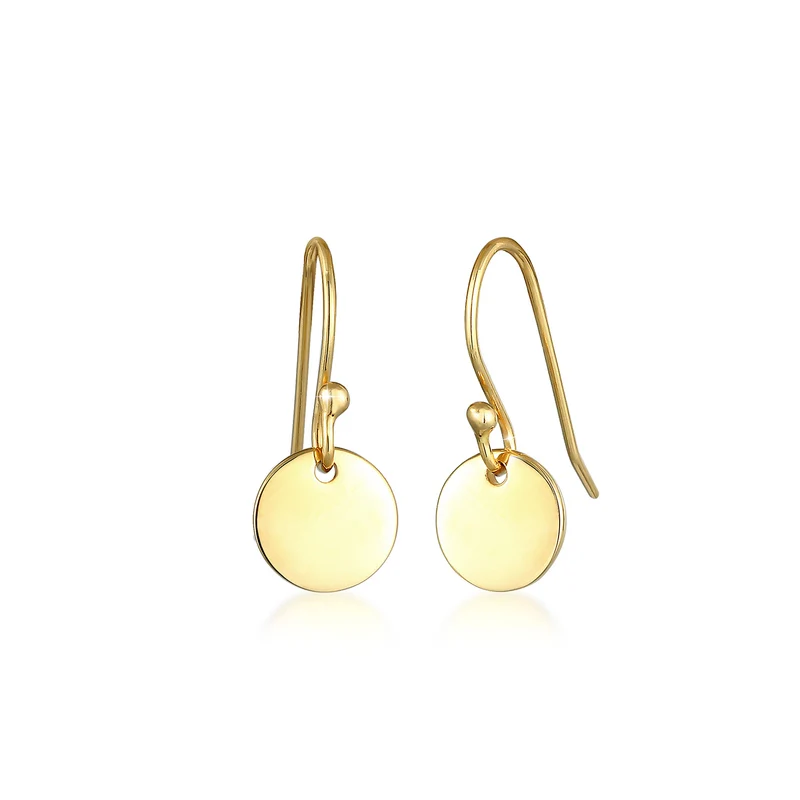 Disc Ohrringe & Halskette Schmuck Set