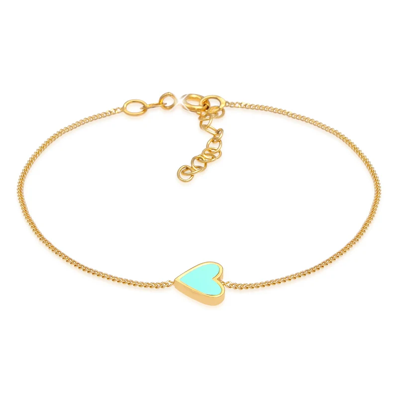 Enamel Herz Armband Schmuck Set