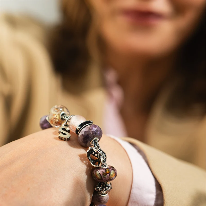 Runde Purple Jade, facettiert