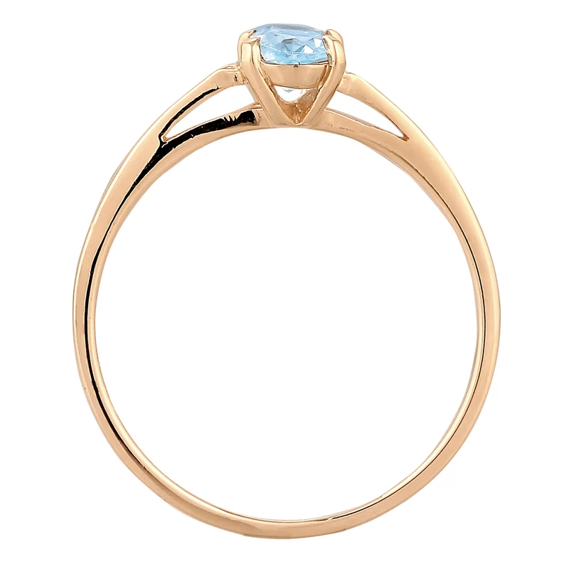 Solitär-Ring | Topas (Hellblau)