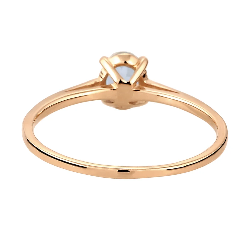 Solitär-Ring | Topas (Hellblau)