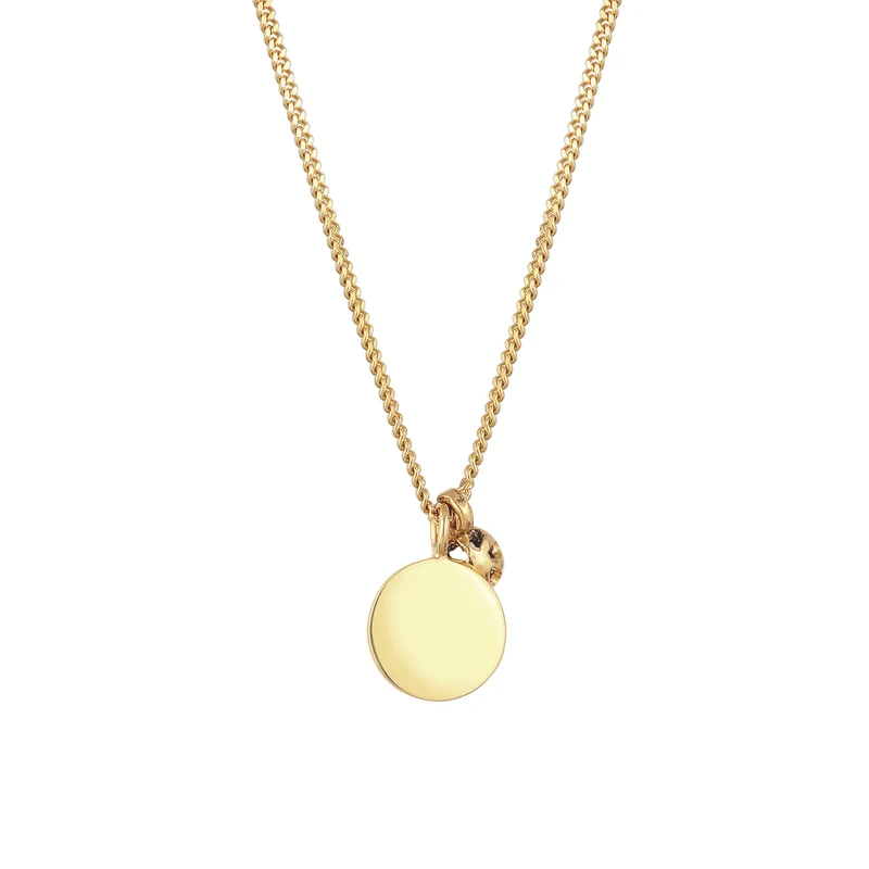 Halskette Plättchen | Opal Pink