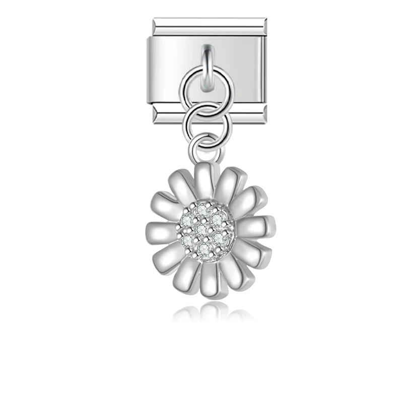 Silber Blume Anhänger