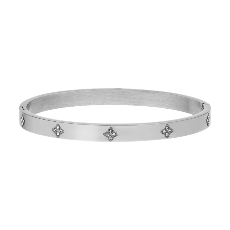 Timeless Pave Leaf Armreif 18K Vergoldet