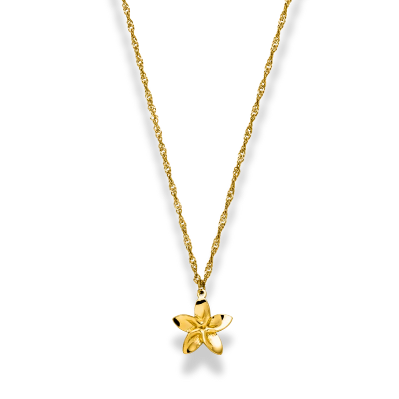 Frangipani Kette 14K Vergoldet