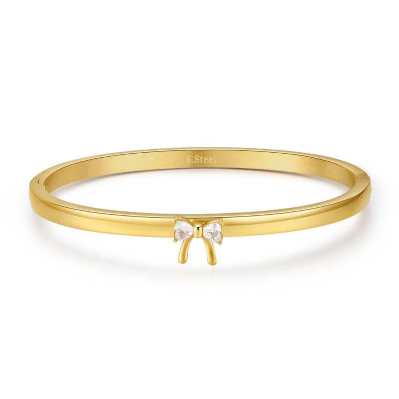 Ribbon Elegance Armreif 14K Vergoldet