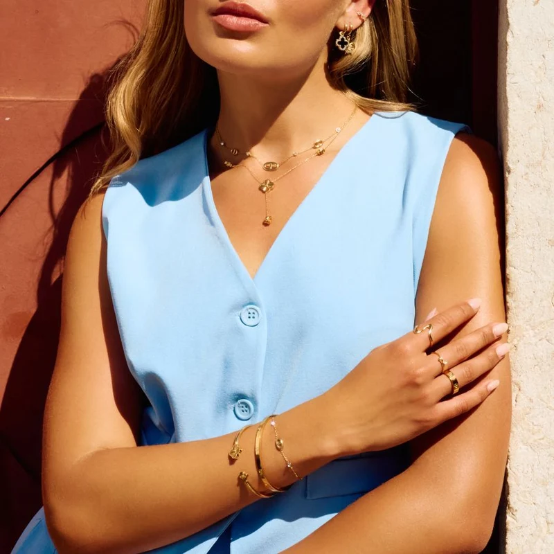 Golden Lucky Leaf Kette 2.0 14K Vergoldet