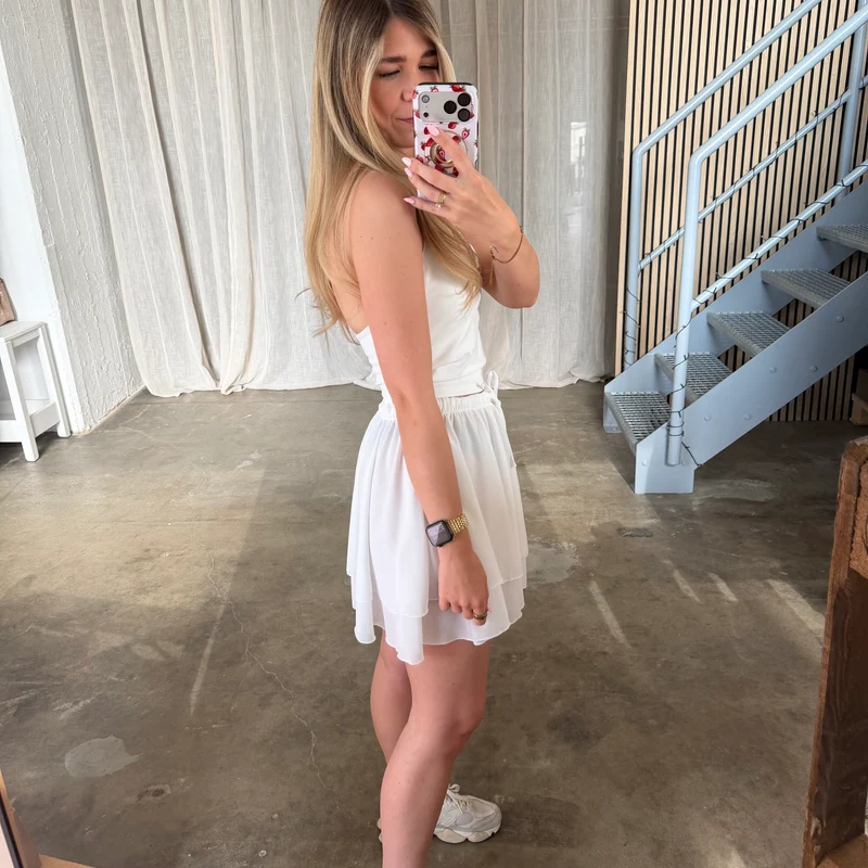 Soft Flow Shorts - Weiß