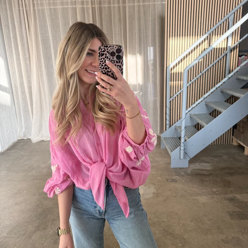 Flora Bluse - Pink