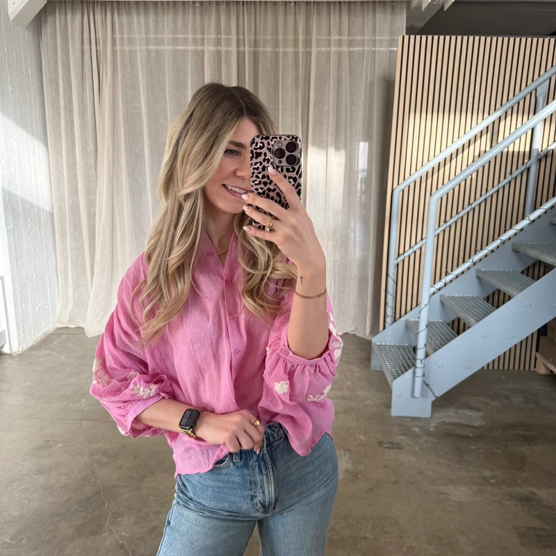 Flora Bluse - Pink