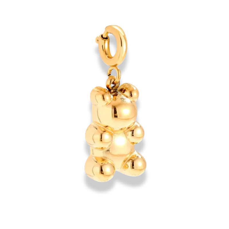 Golden Gummy Bear Charm 14K Vergoldet