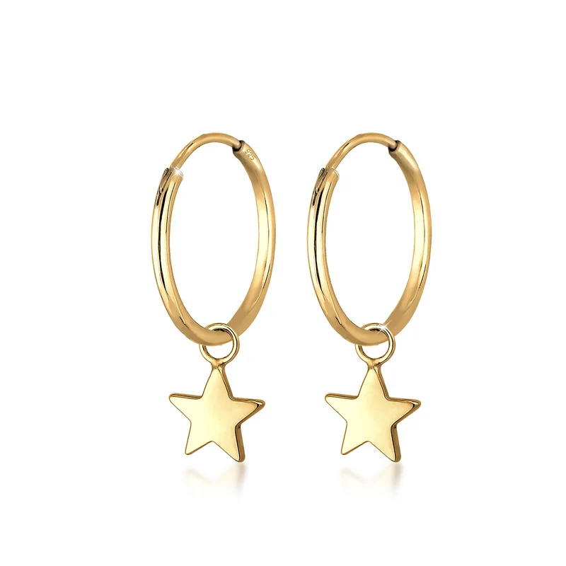 Petite Star Ohrstecker & Creolen Schmuck Set