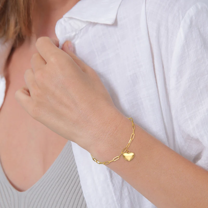 Glieder-Armband Herz