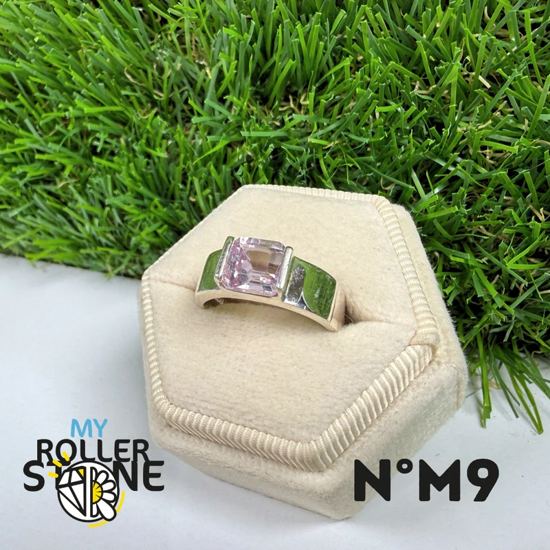 Kunzit-Ring in Edelsteinqualität – 925er Sterlingsilber #9