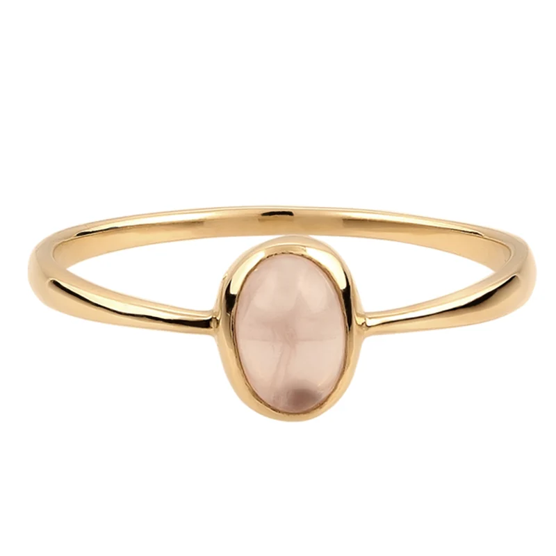 Solitär-Ring | Quarz (Rosé)