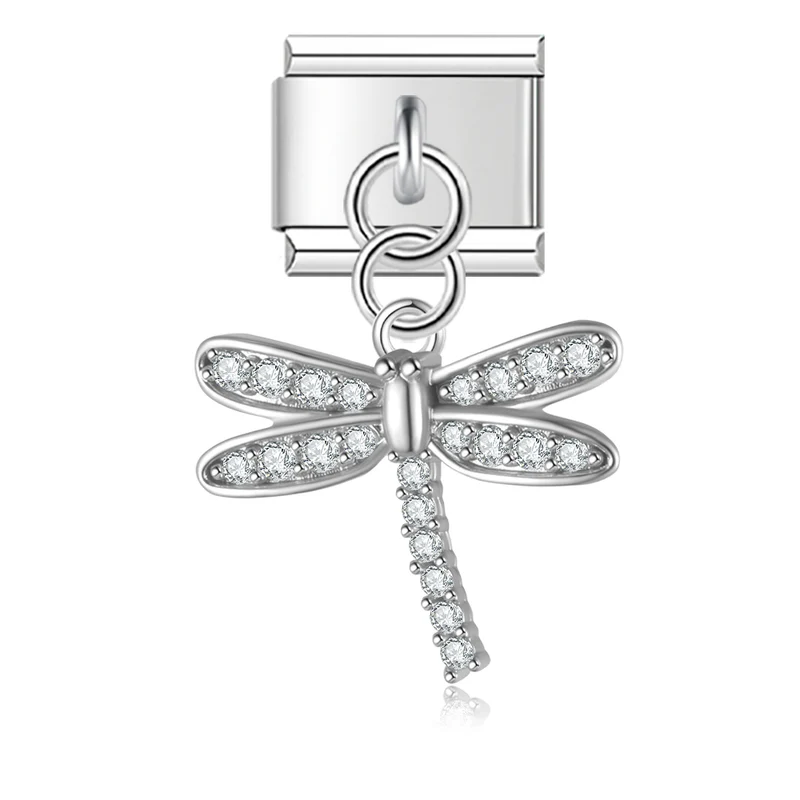 Glitzer Libelle Anhänger