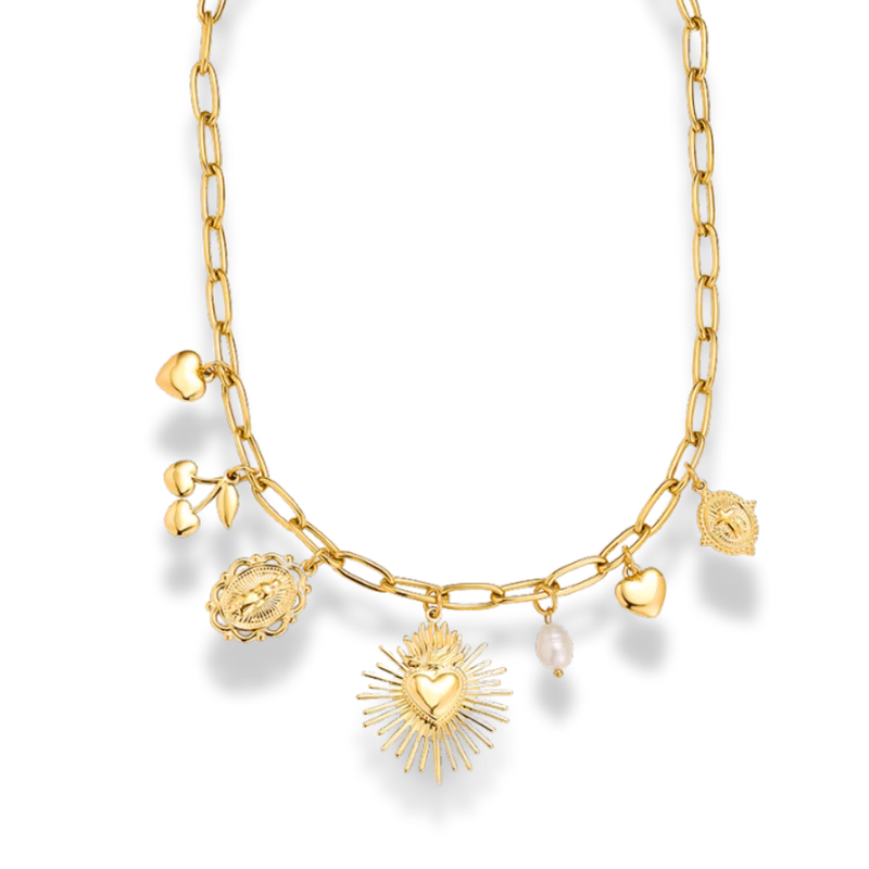 Holy Manifest Charm Kette 14K Vergoldet