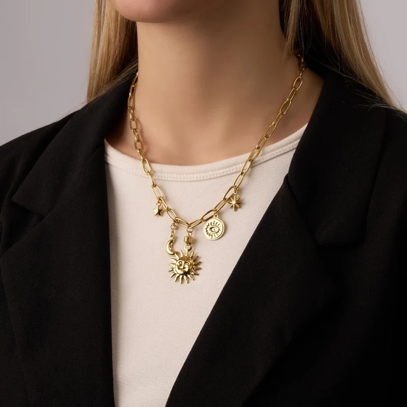 Holy Manifest Charm Kette 14K Vergoldet