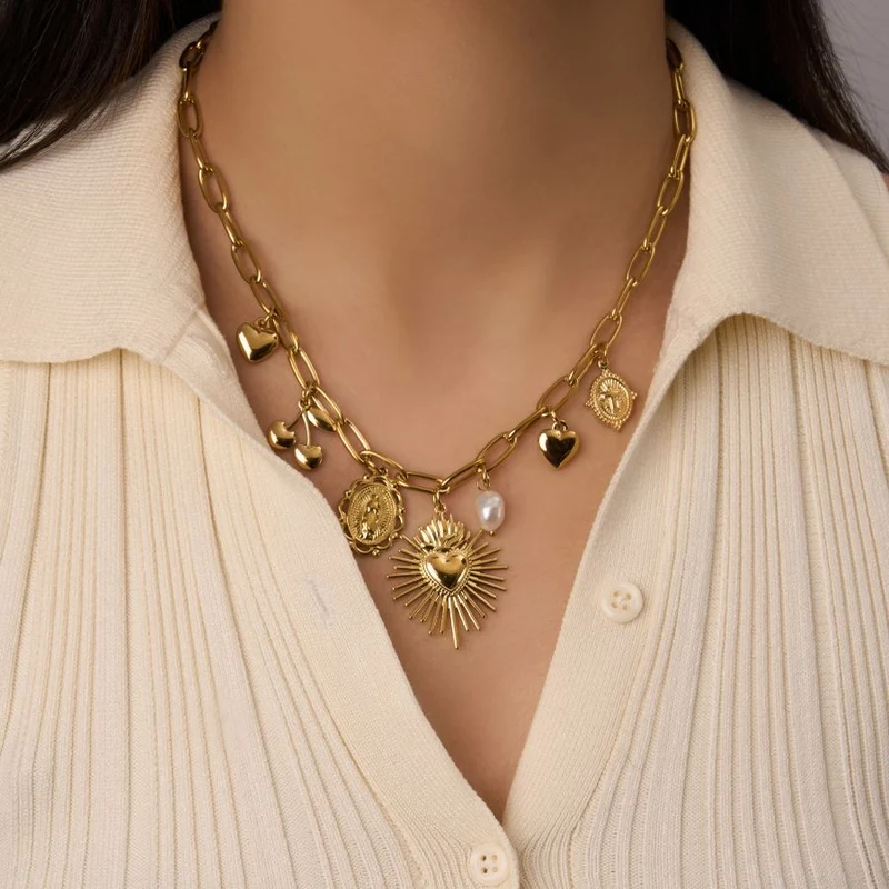 Holy Manifest Charm Kette 14K Vergoldet