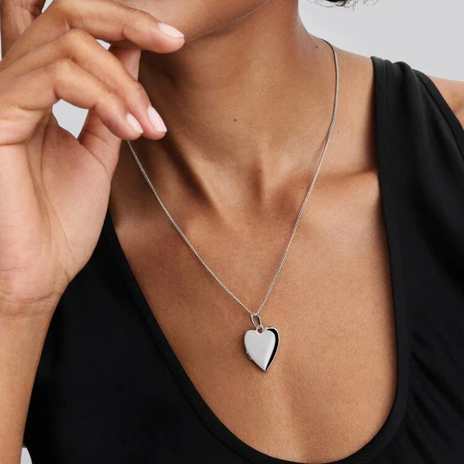 Engravable Openable Heart Tag Pendant