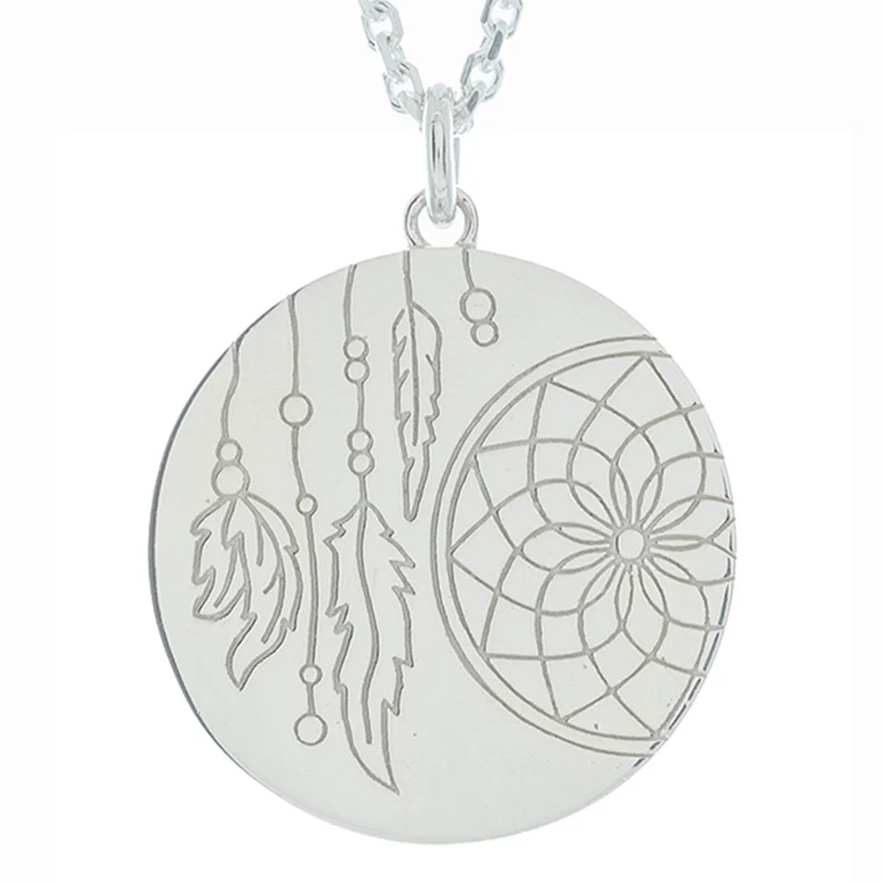 Dreamcatcher myMantra Necklace in Sterling Silver, 80cm