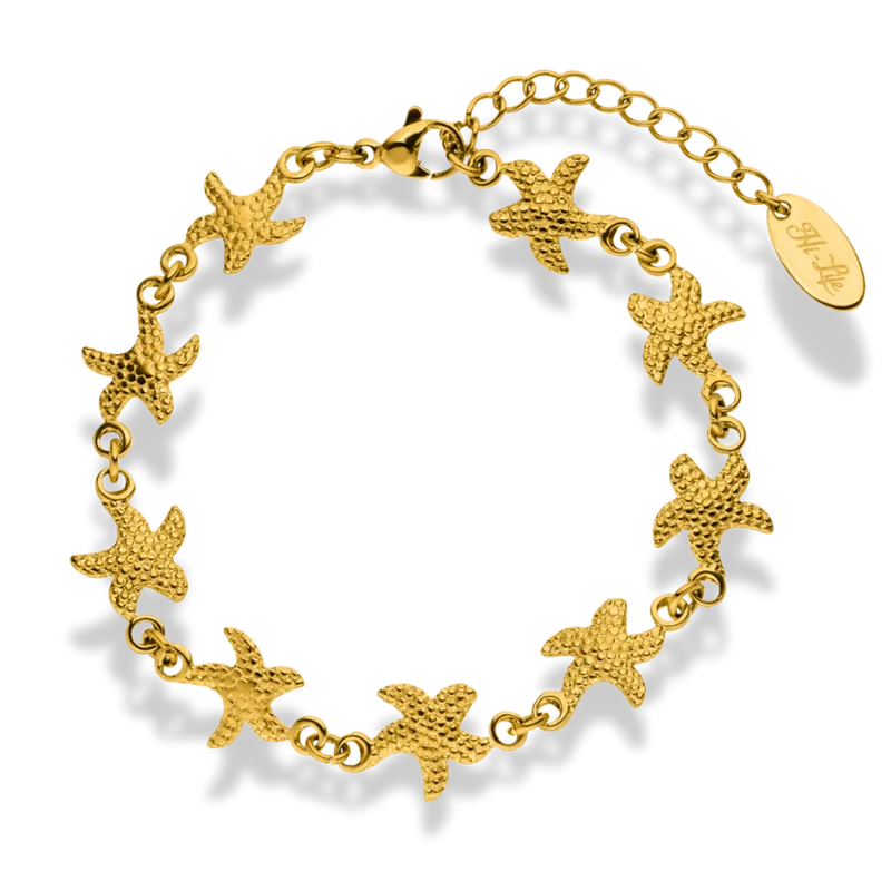 Golden Sea Star Armband 14K Vergoldet