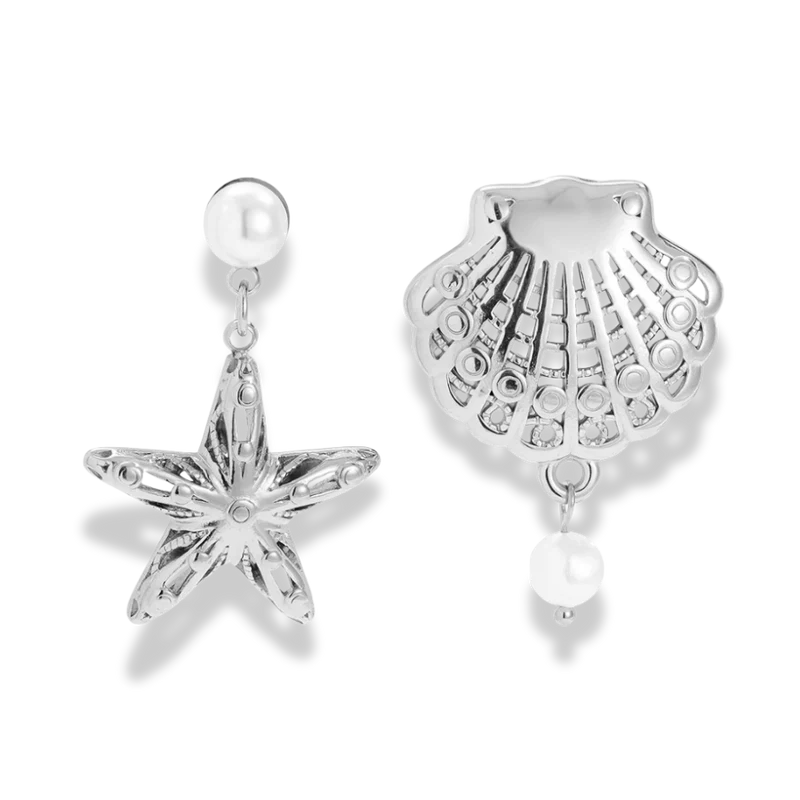 Ocean Mismatch Ohrstecker 14K Vergoldet