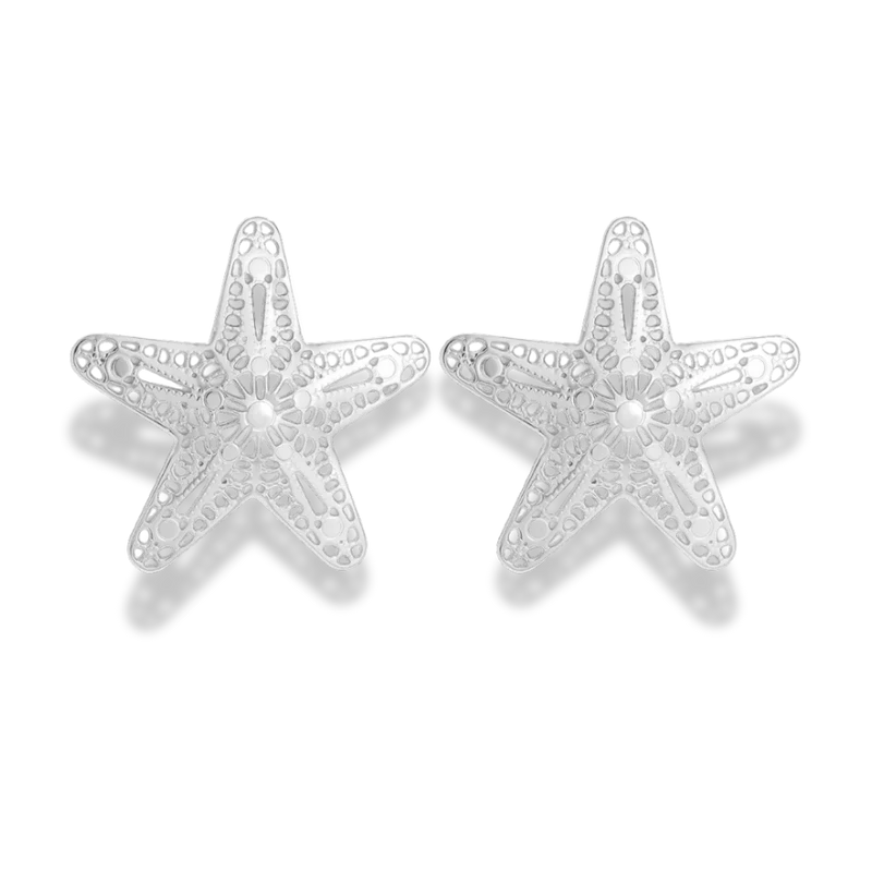 Antique Sea Star Ohrstecker 14K Vergoldet