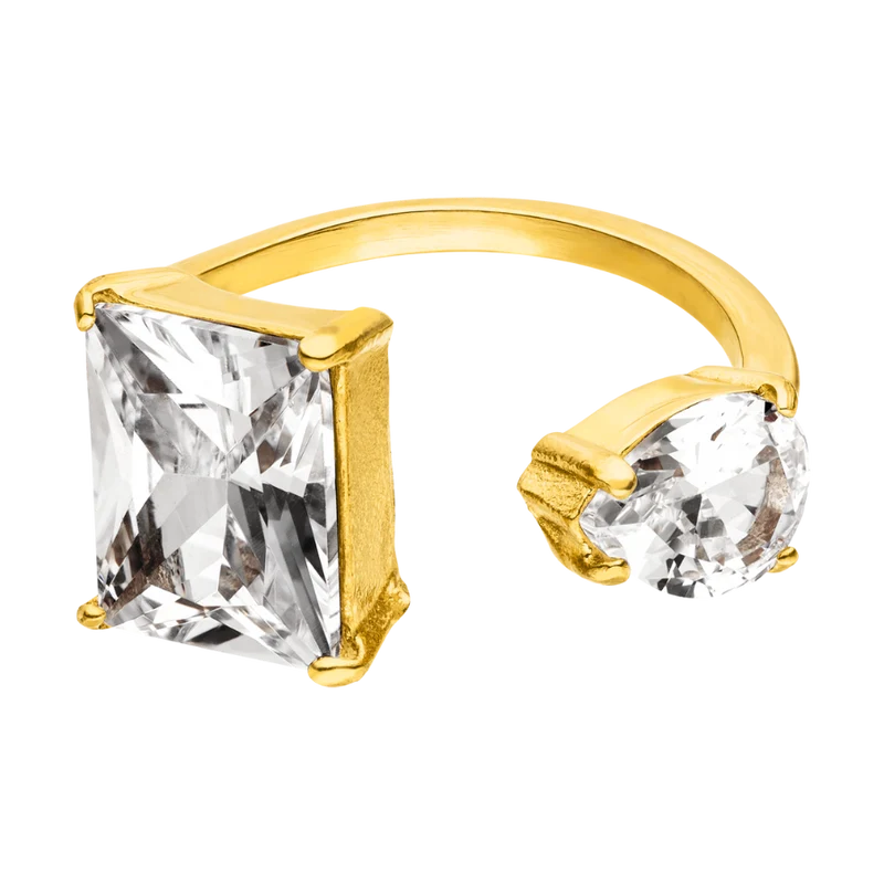 Cube Victoria Ring 14K Vergoldet