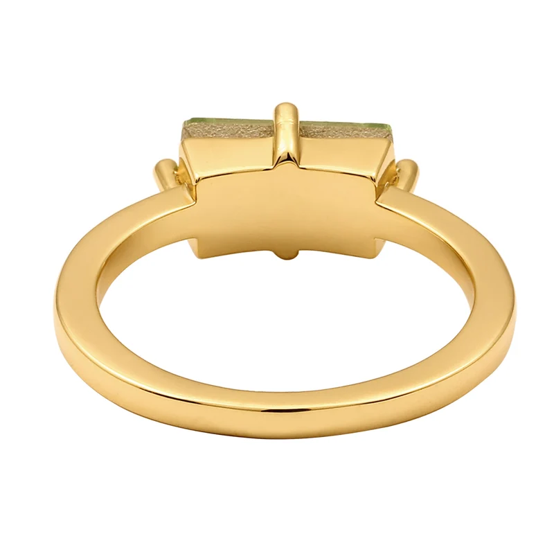 Solitär-Ring | Kristall (Grün)