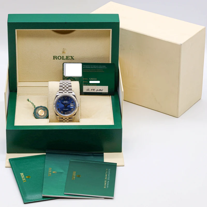 Rolex Datejust 41 126334 Azzuro Blue Full Set Jubilee