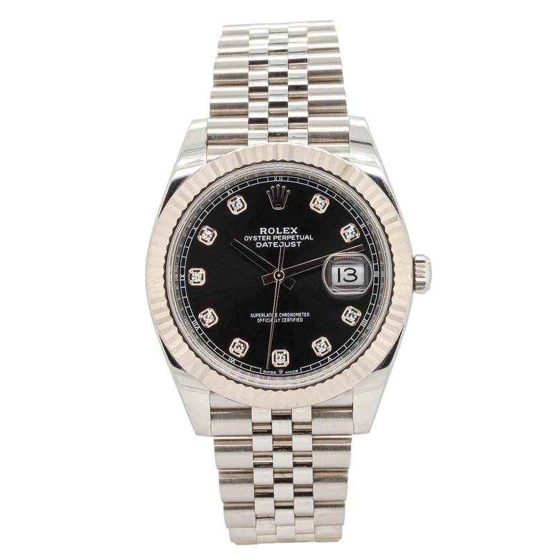 Rolex Datejust 41 126334 Black Diamond Dial Jubilee