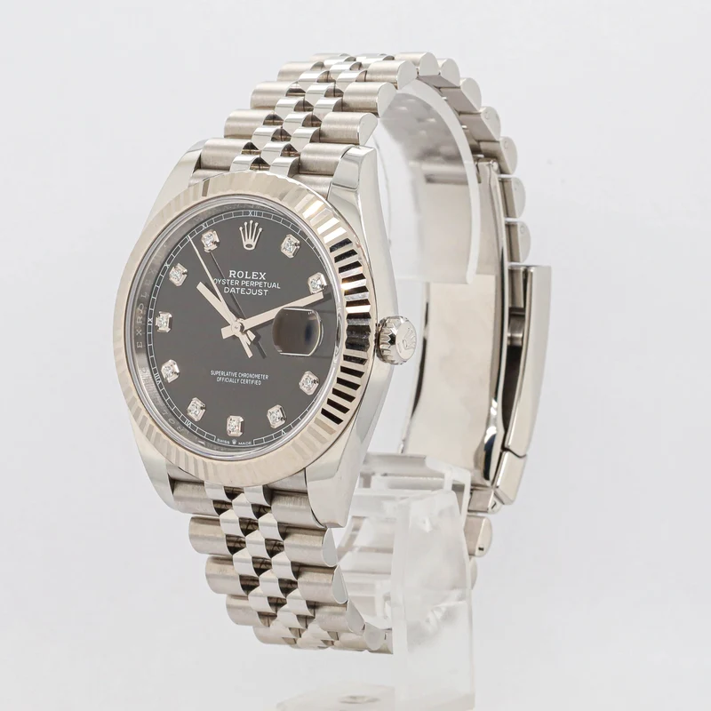 Rolex Datejust 41 126334 Black Diamond Dial Jubilee