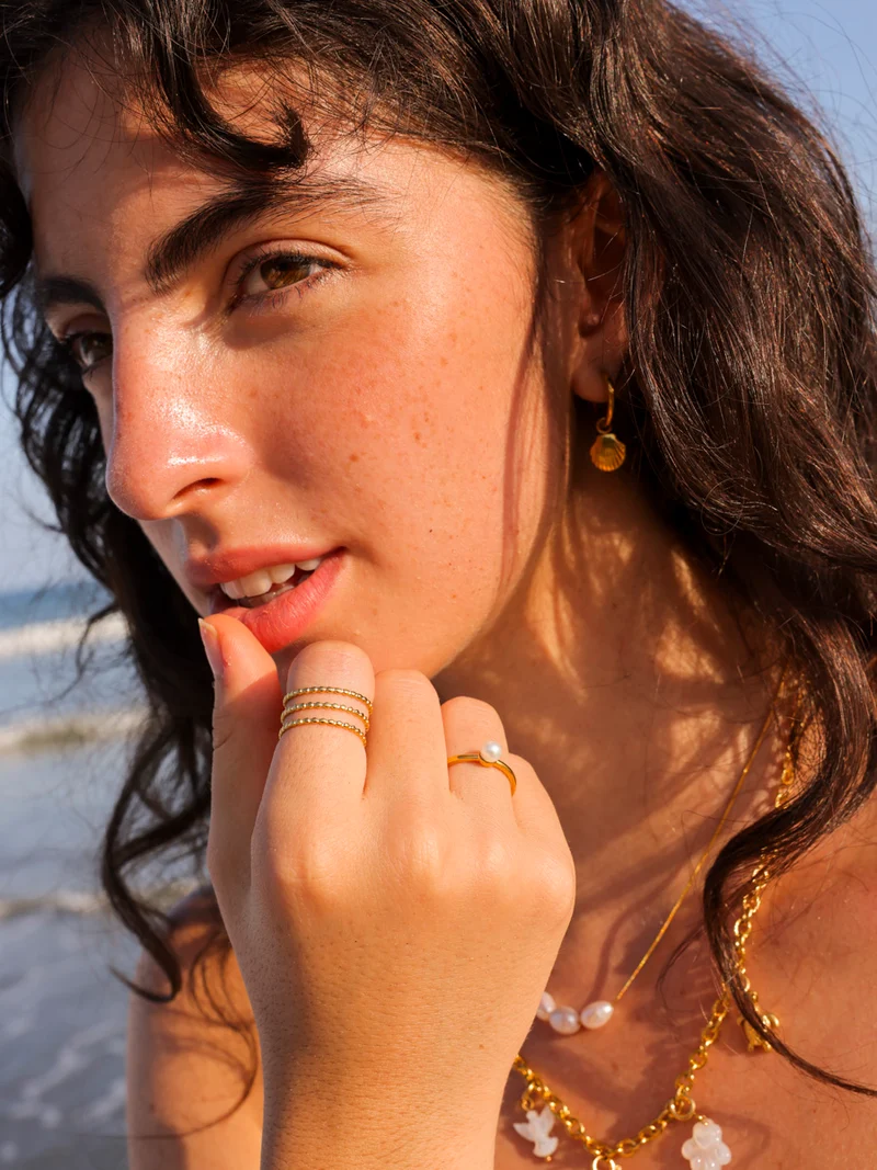 Textured Bead Ring