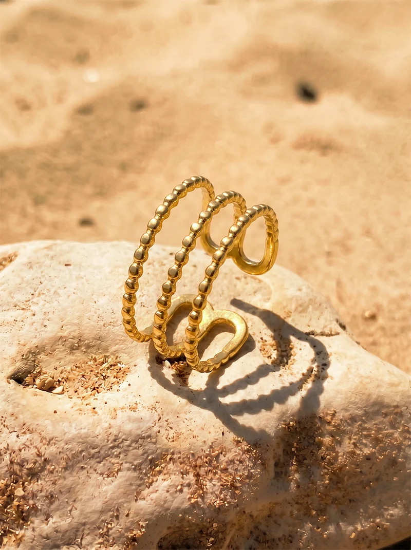Textured Bead Ring
