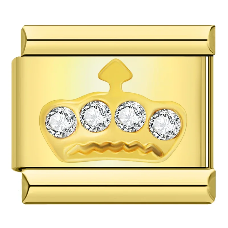 Goldene Glitzerkrone