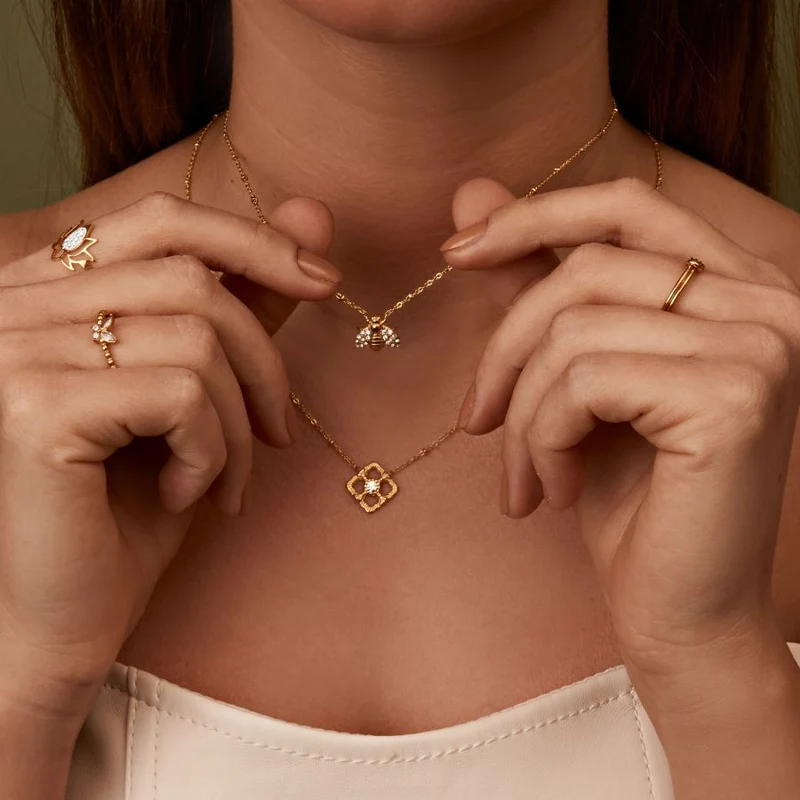 Heavenly Bee Kette 18K Vergoldet