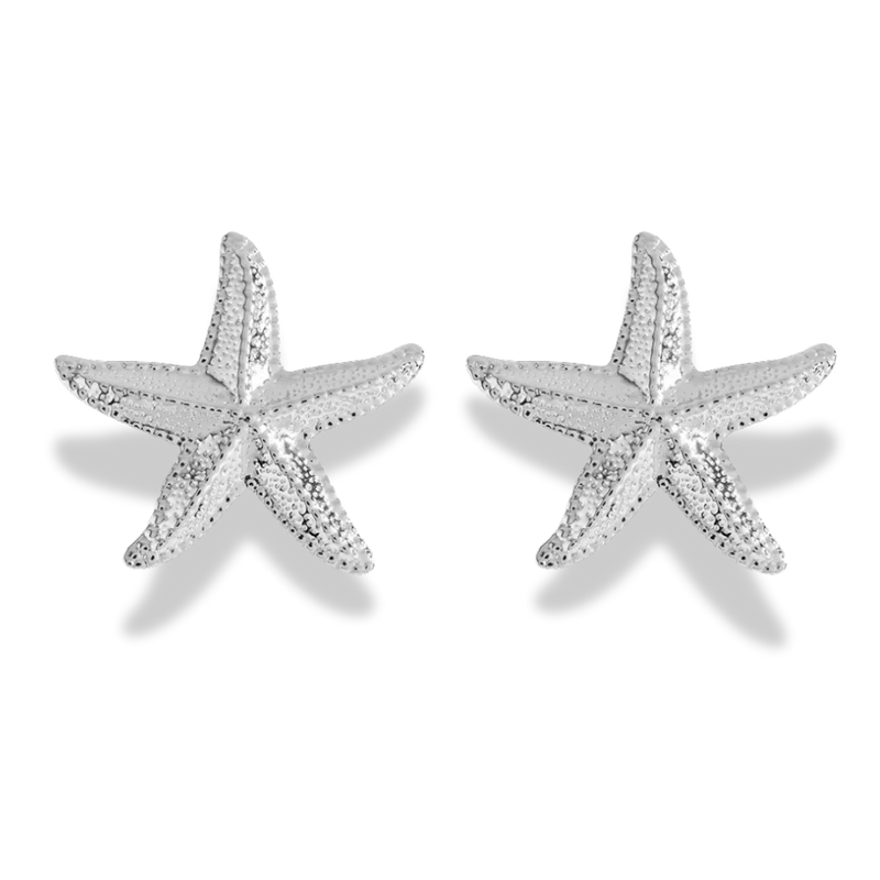 Golden Sea Star Ohrstecker 14K Vergoldet