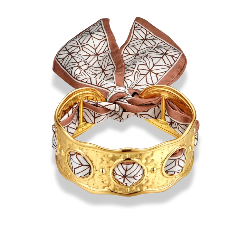 Silky Ribbon Armreif 14K Vergoldet