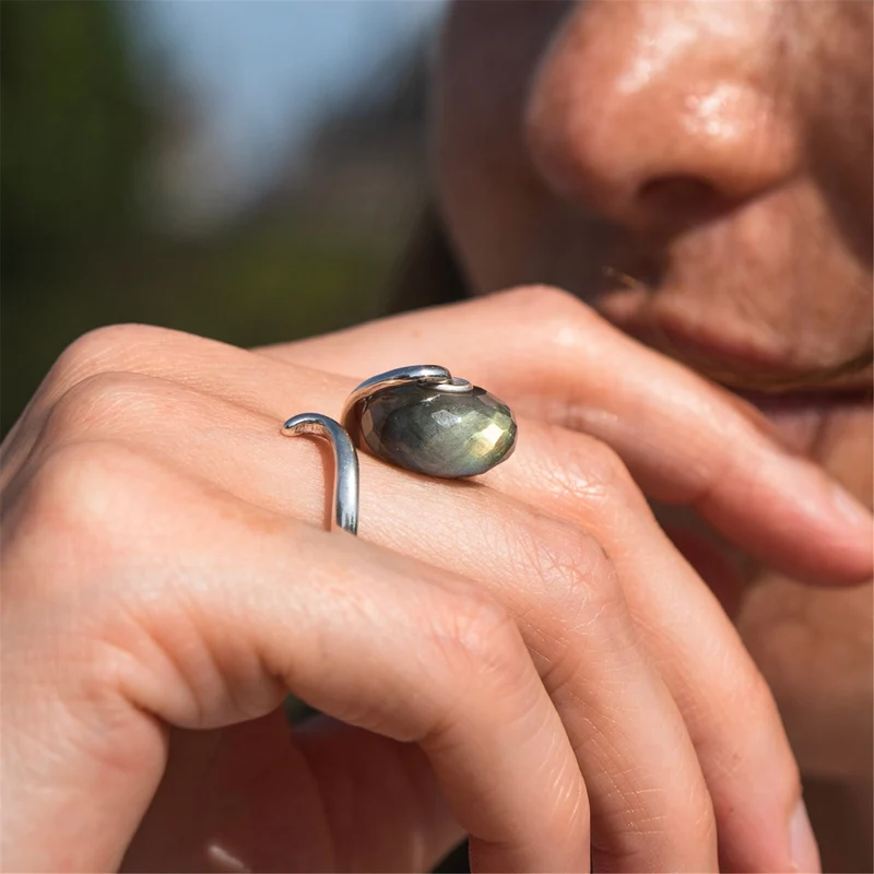 Labradorit Liebesranken Fantasy Ring