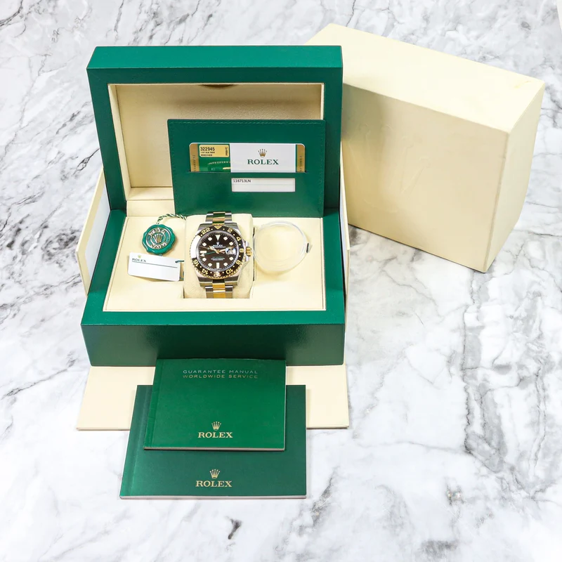 Rolex GMT-Master II 40 116713LN LC 100 Edelstahl/Gold Full Set