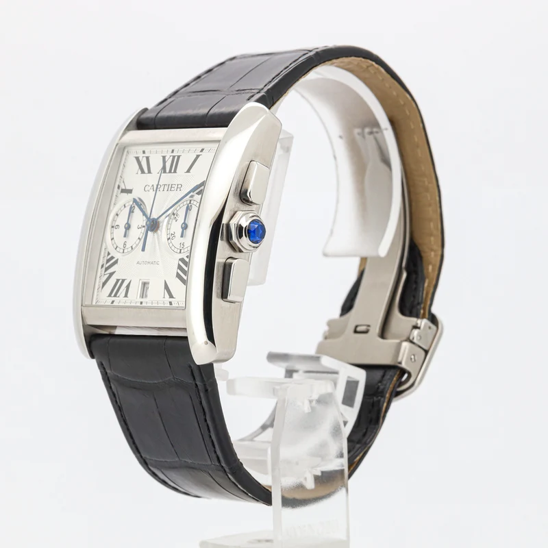Cartier Tank MC Chronograph W5330007 Edelstahl B&P