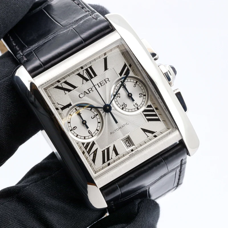 Cartier Tank MC Chronograph W5330007 Edelstahl B&P