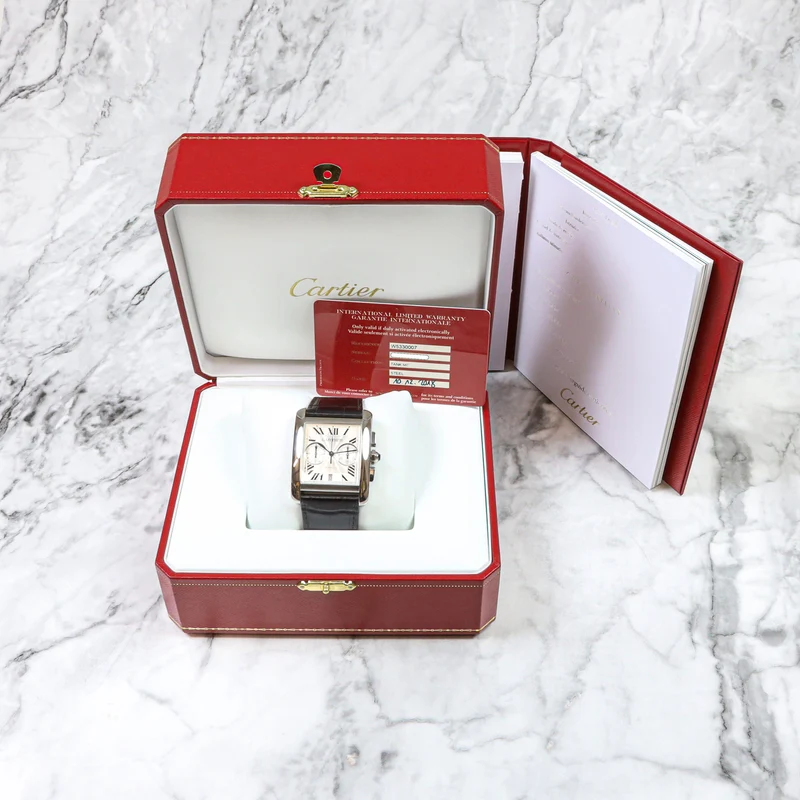 Cartier Tank MC Chronograph W5330007 Edelstahl B&P