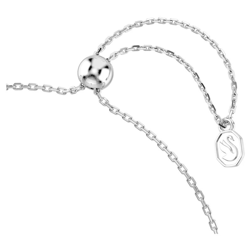 Ariana Grande x Swarovski Multicoloured Flower Bracelet with Mixed-Cuts & Pearl in Rhodium Silver