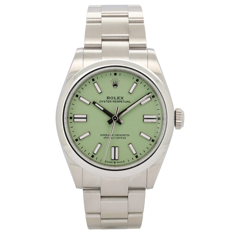 Rolex Oyster Perpetual 41 134300 Pistachio 12/25
