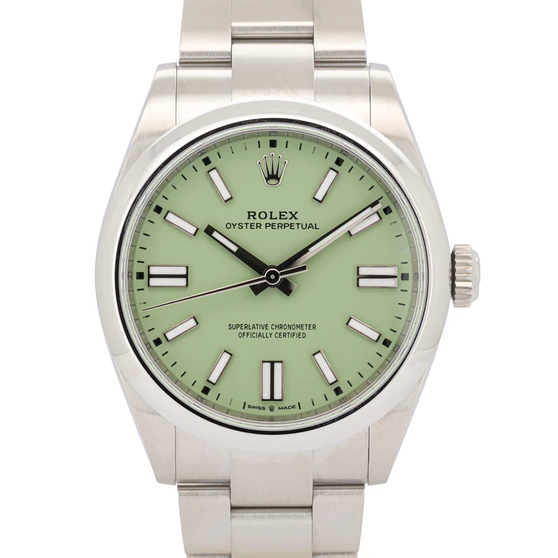 Rolex Oyster Perpetual 41 134300 Pistachio 12/25